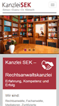 Mobile Screenshot of kanzleisek.de